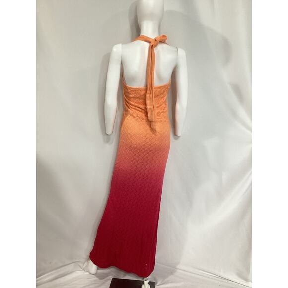 Lovers And Friends 'Solara Ombre' Orange Maxi Dress Size L - Picture 3 of 4
